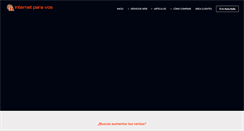 Desktop Screenshot of internetparavos.com.ar